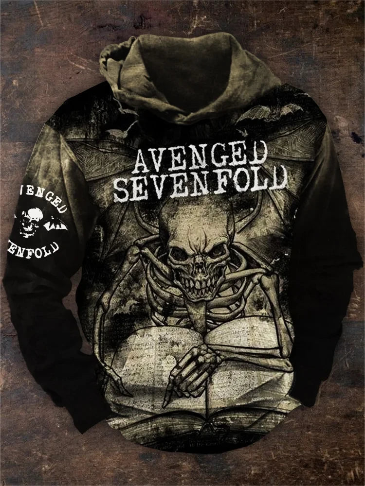 Avenged Sevenfold Merch Avenged Sevenfold Skull Hoodie A7X Merch Father's Day Present Ideas Avenged Sevenfold Merch Avenged Sevenfold Skull Hoodie A7X Merch Father's Day Present Ideas