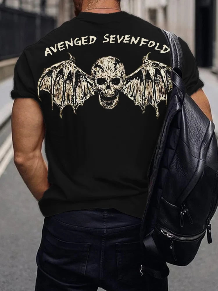Avenged Sevenfold Merch Avenged Sevenfold Skull T-Shirt Dad Gifts For Father's Day 2025