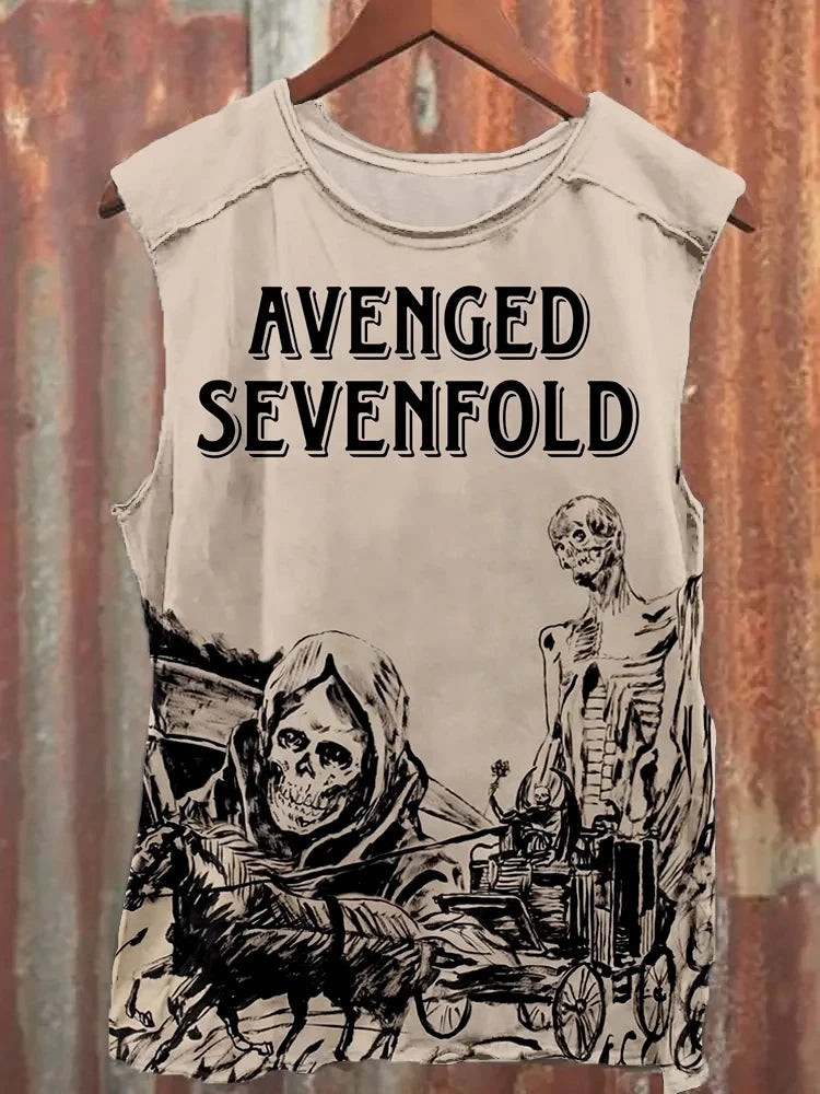 Avenged Sevenfold Merch Avenged Sevenfold Skull Tank Top Father's Day Presents For Dad To Be Avenged Sevenfold Merch Avenged Sevenfold Skull Tank Top Father's Day Presents For Dad To Be