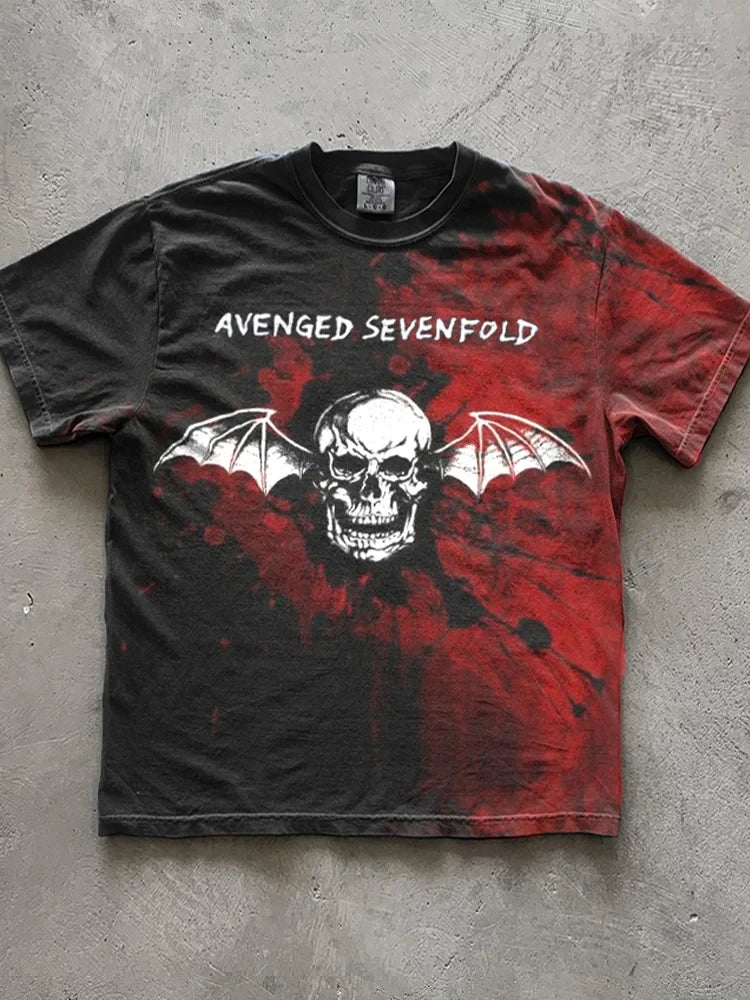 Avenged Sevenfold Merch Avenged Sevenfold Wings Skull T-Shirt First Fathers Day Father's Day Gift for Him Avenged Sevenfold Merch Avenged Sevenfold Wings Skull T-Shirt First Fathers Day Father's Day Gift for Him