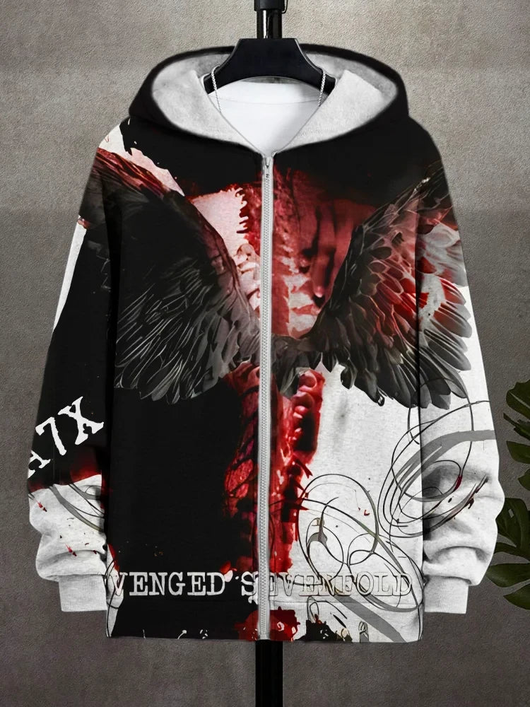 Avenged Sevenfold Merch Avenged Sevenfold Zip Hoodie A7X Merch Meaningful Father's Day Gifts Avenged Sevenfold Merch Avenged Sevenfold Zip Hoodie A7X Merch Meaningful Father's Day Gifts