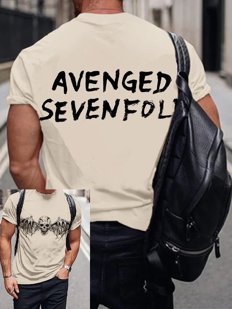 Avenged Sevenfold Merch Bat Skull T-Shirt Best Father's Day Gifts For Husband Avenged Sevenfold Merch Bat Skull T-Shirt Best Father's Day Gifts For Husband