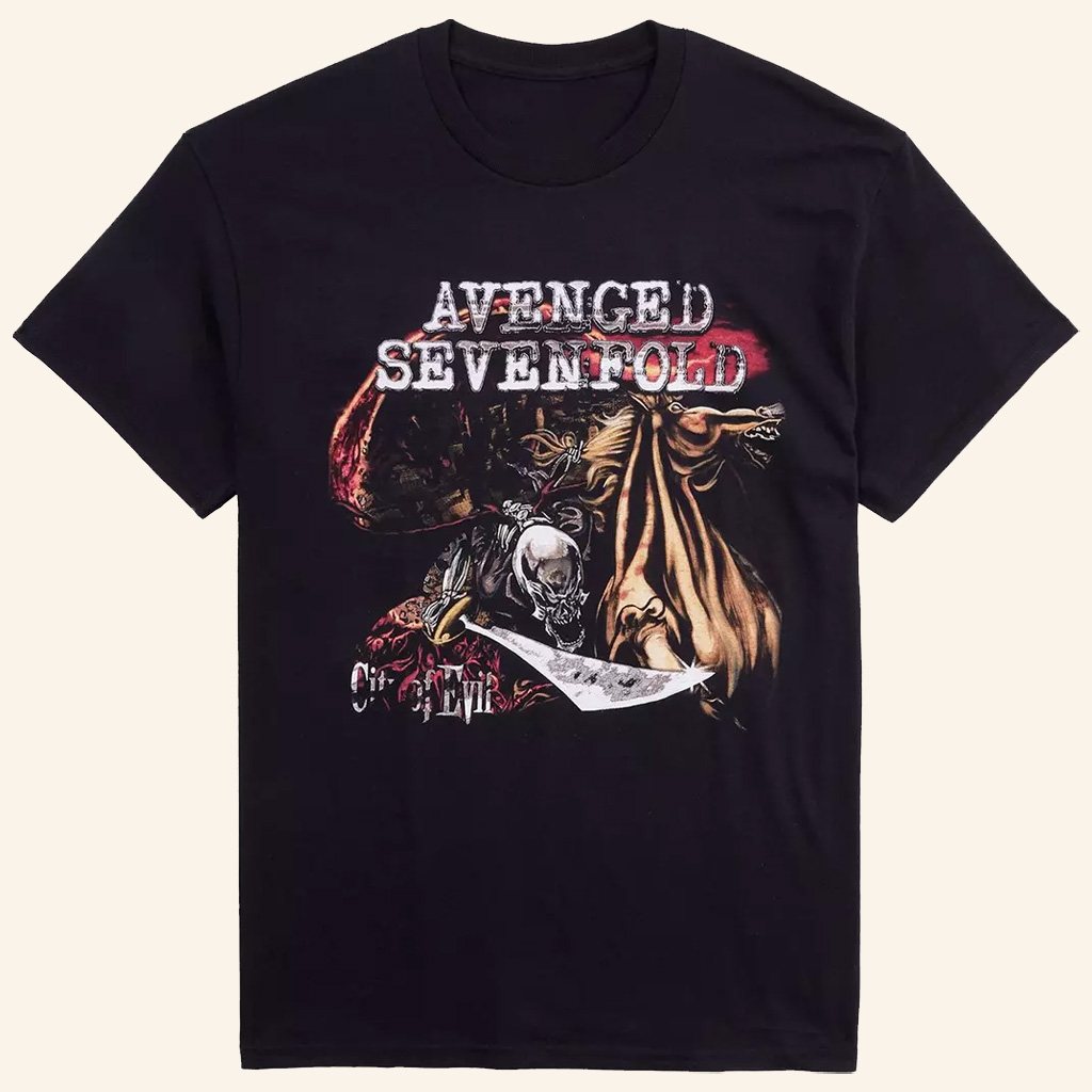 Avenged Sevenfold Merch City Of Evil T-Shirt Cool Gifts For Music Lovers