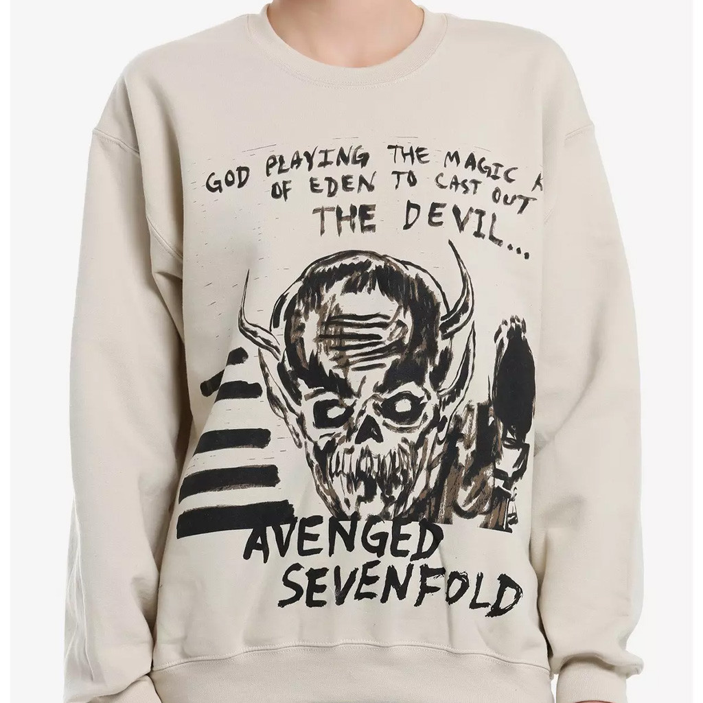 Avenged Sevenfold Merch Devil Skull Sweatshirt Unique Gifts For Music Lovers For Her