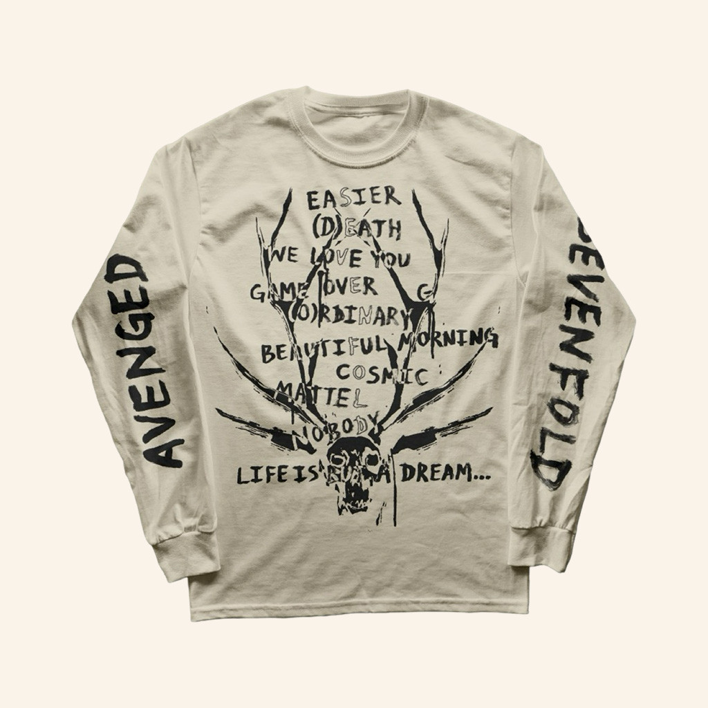 Avenged Sevenfold Merch Life Is But a Dream Tracklist Long Sleeve Shirt Gift Ideas For Fans Avenged Sevenfold Merch Life Is But a Dream Tracklist Long Sleeve Shirt Gift Ideas For Fans
