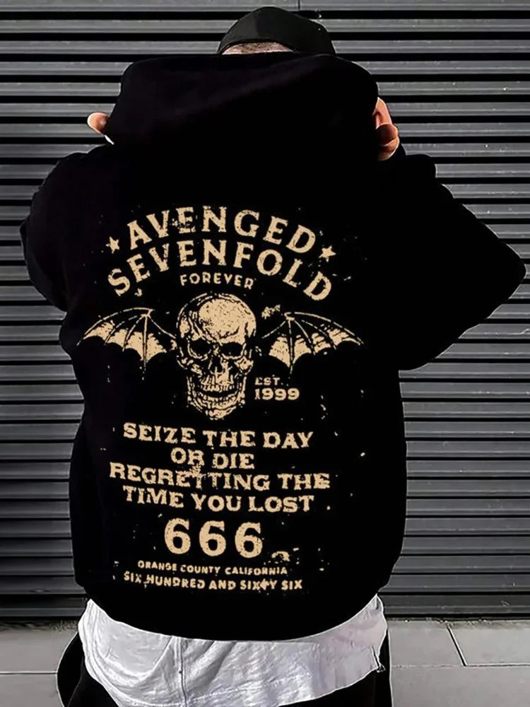 Avenged Sevenfold Merch Skull A7X Hoodie Father's Day Presents For Dad Ideas 2025