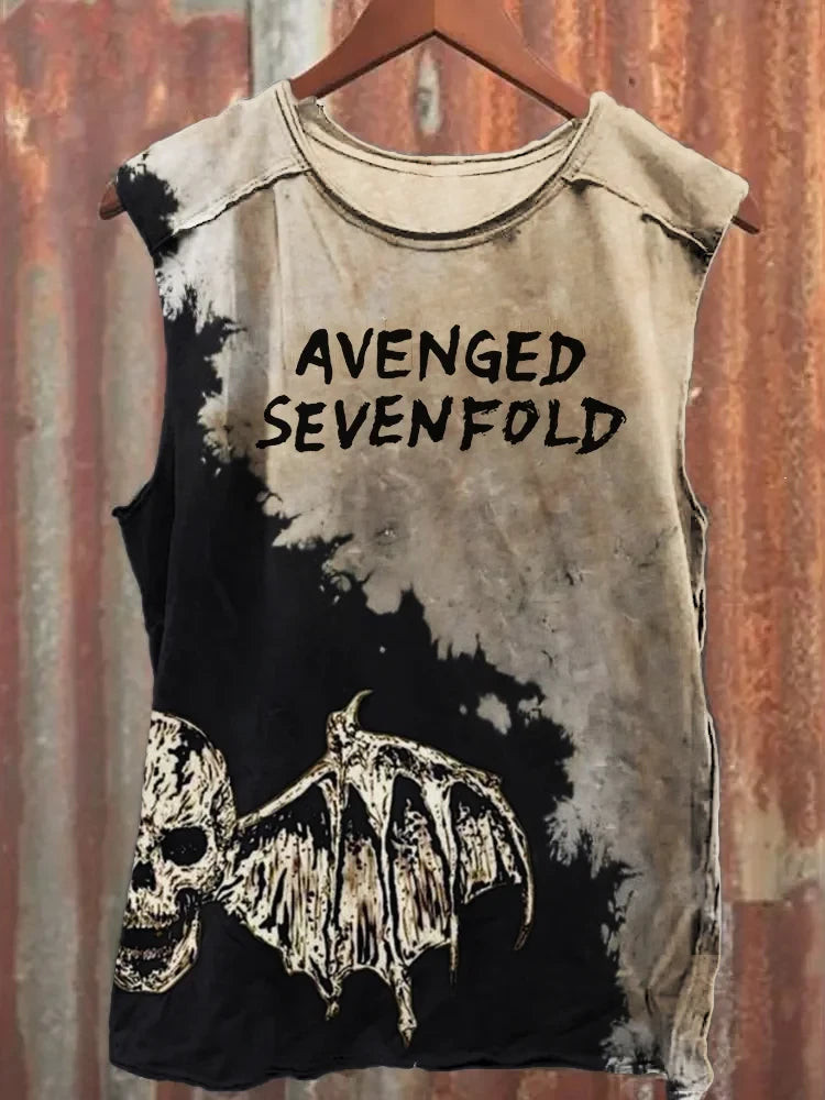 Avenged Sevenfold Merch Tank Top Bat Skull A7Z Merch Music Fans Gifts For Father's Day Avenged Sevenfold Merch Tank Top Bat Skull A7Z Merch Music Fans Gifts For Father's Day