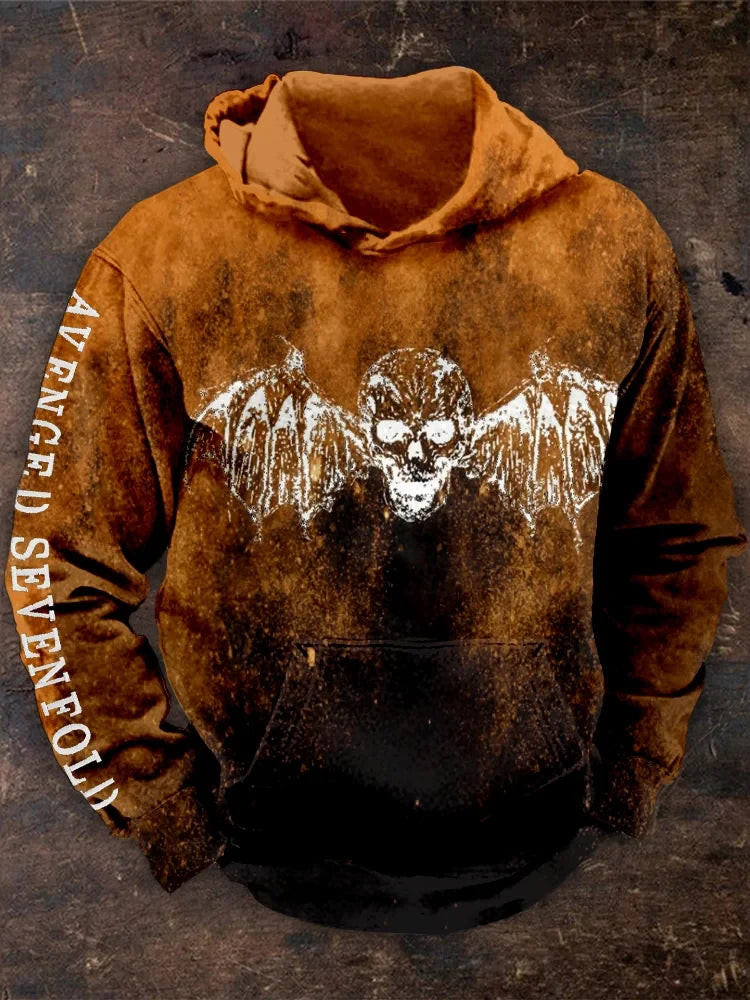 Avenged Sevenfold Merch Wings Skull A7X Sweatshirt Father's Day Gifts For Grandpa Avenged Sevenfold Merch Wings Skull A7X Sweatshirt Father's Day Gifts For Grandpa