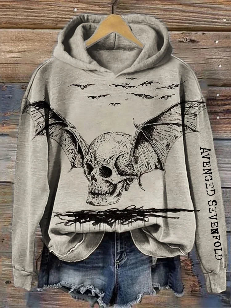 Avenged Sevenfold Merch Wings Skull Avenged Sevenfold Hoodie Mother's Day Gifts 2025