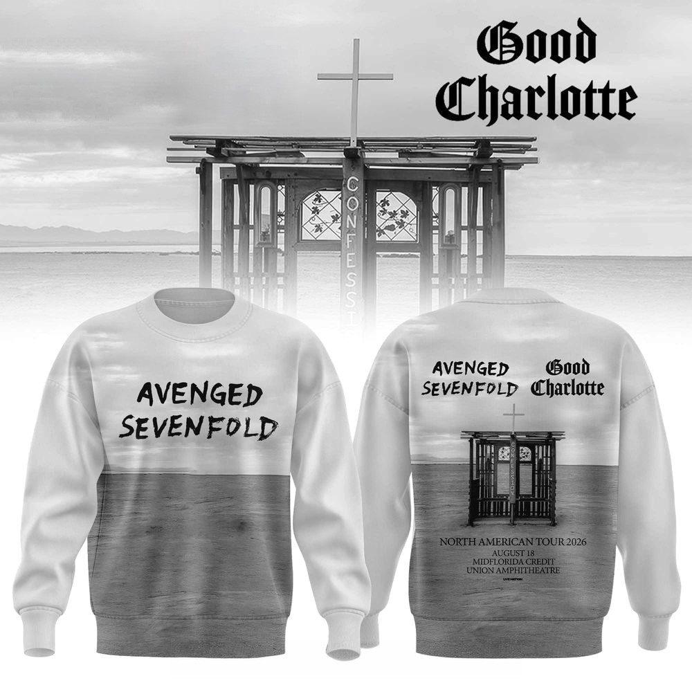 Avenged Sevenfold x Good Charlotte North American Tour 2026 Sweatshirt Avenged Sevenfold Merch