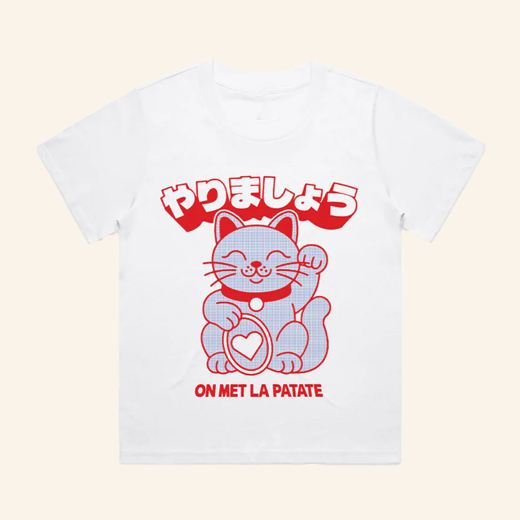 Average Rob Merch Lucky Cat On Met La Patate Shirt Gifts For Best Friends