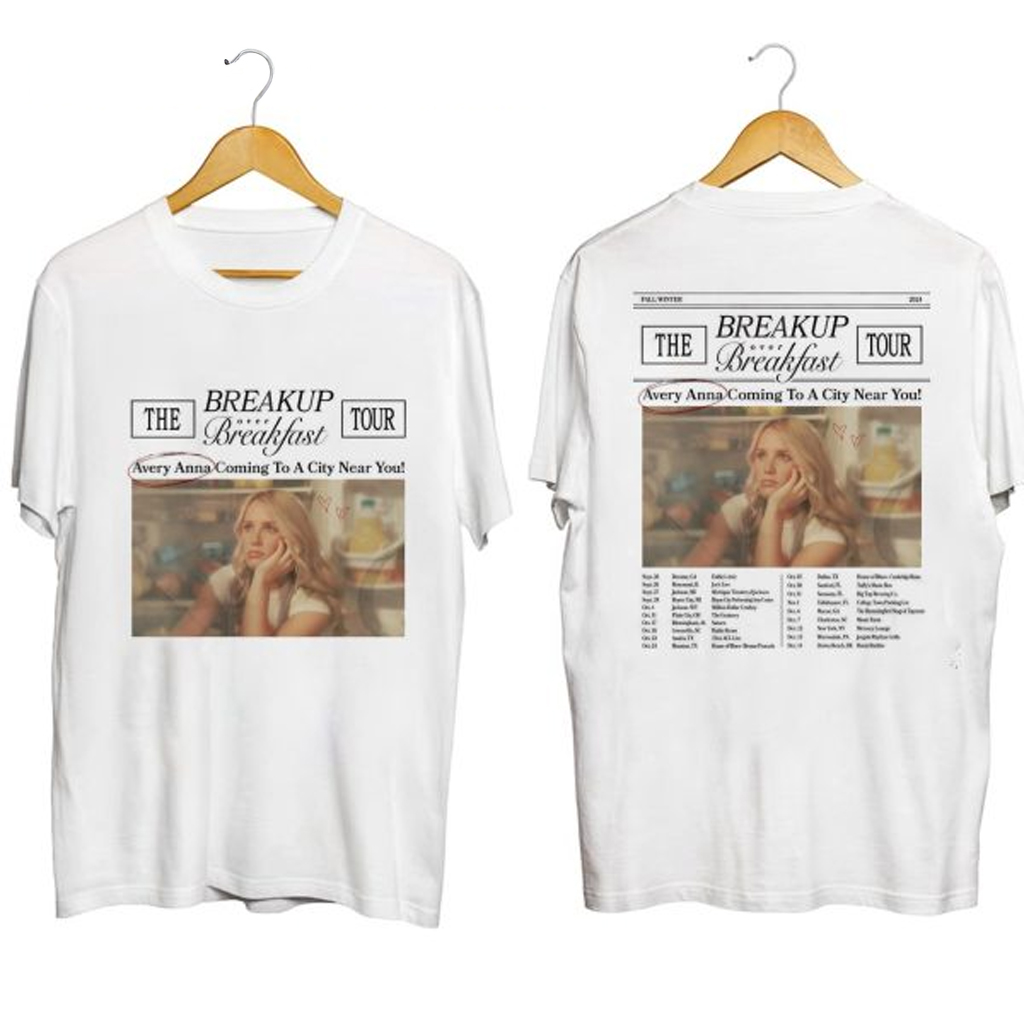 Avery Anna Breakup Over Breakfast Tour Shirt Avery Anna Merch Gifts For Music Lovers Avery Anna Breakup Over Breakfast Tour Shirt Avery Anna Merch Gifts For Music Lovers