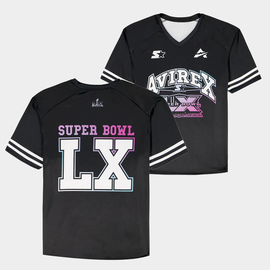 Avirex Merch Avirex X Starter Super Bowl LX Jersey Presents For Football Fans