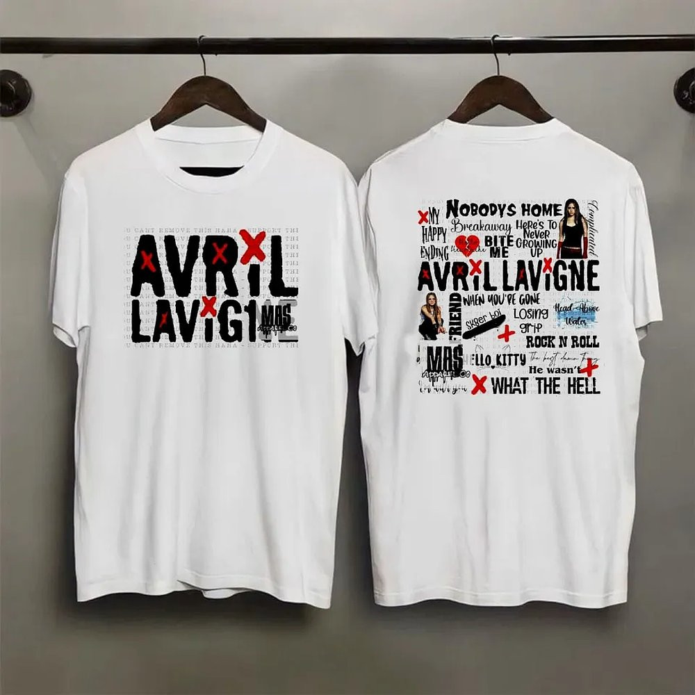 Avril Lavigne Greatest Hits Tour 2025 Double Sided T-Shirt Fan Merch Best Gift For Fans
