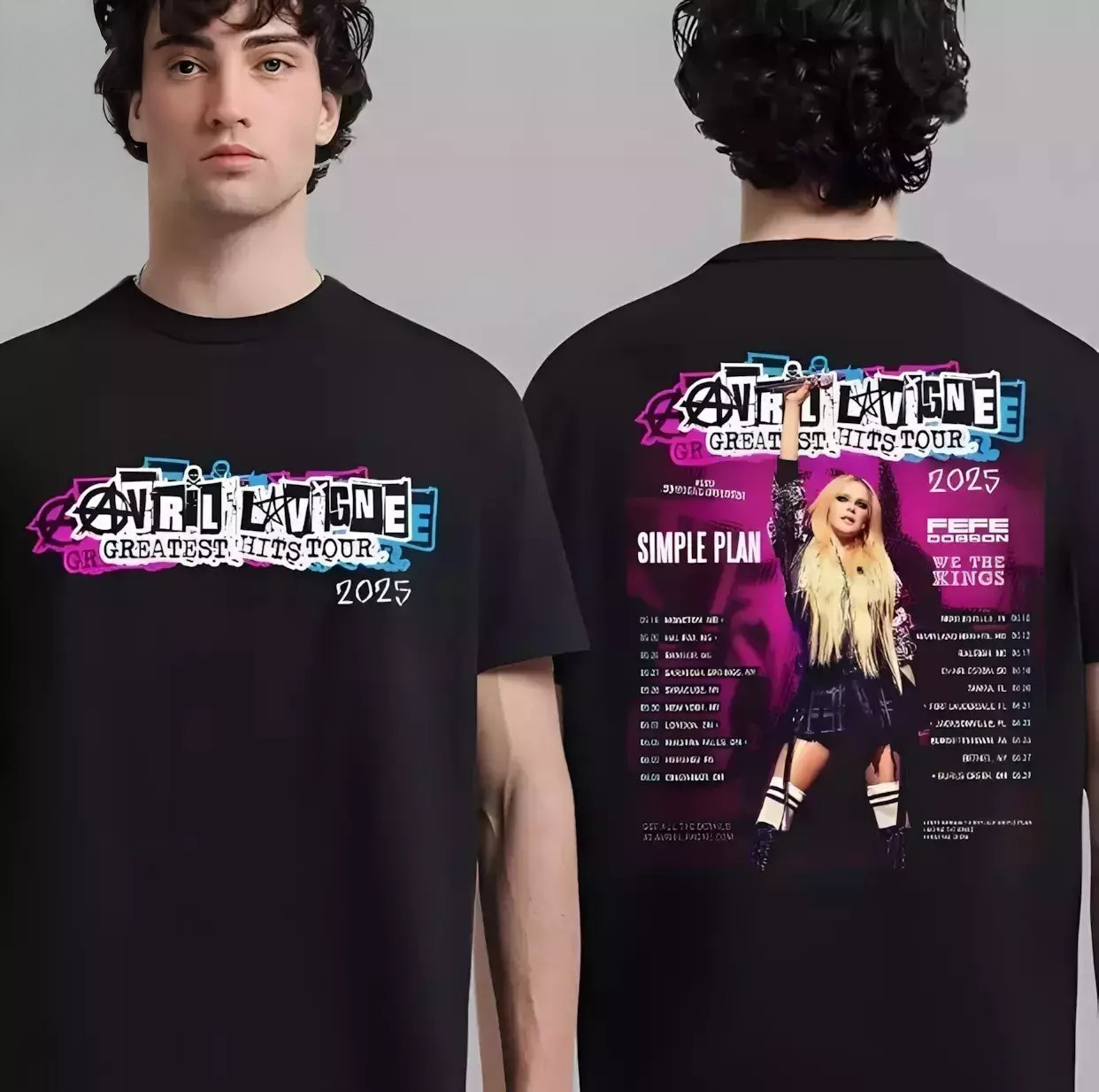 Avril Lavigne Greatest Hits Tour 2025 North America T-Shirt Gift For Avril Lavigne Fans
