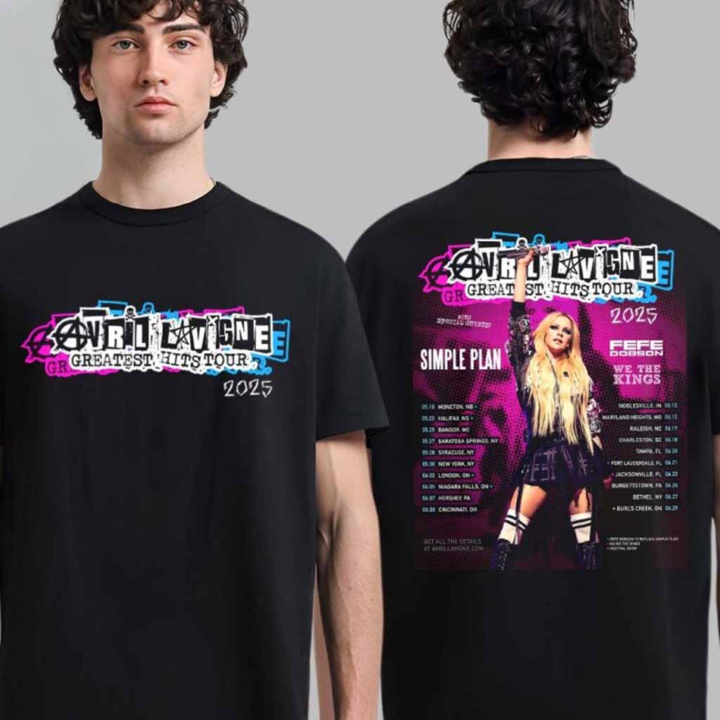Avril Lavigne Greatest Hits Tour 2025 North America Tour Schedule Date List  T-Shirt Presents For Music Lovers Avril Lavigne Greatest Hits Tour 2025 North America Tour Schedule Date List  T-Shirt Presents For Music Lovers