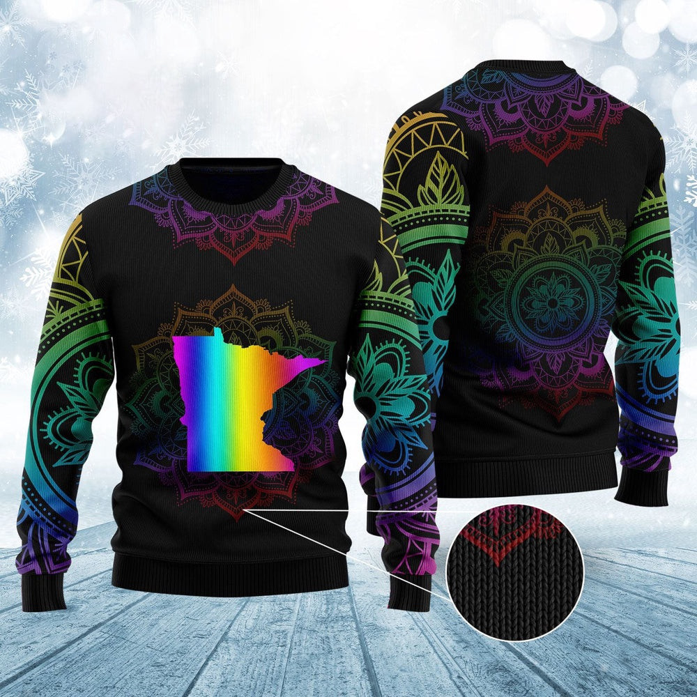 Awesome Minnesota Ugly Christmas Sweater Funny Ugly Christmas Sweater Holiday Gifts