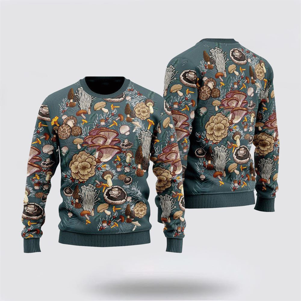 Awesome Mushrooms Ugly Christmas Sweater Funny Christmas Sweater Christmas Gifts For Husband