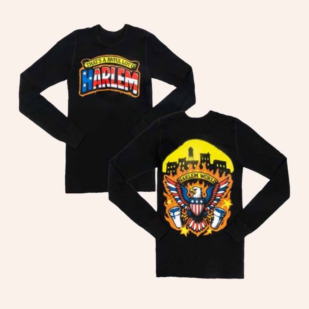 Awful Lot Of Cough Syrup Merch Awful Lot Of Harlem Thermal Long Sleeve Shirt Gift For Him Awful Lot Of Cough Syrup Merch Awful Lot Of Harlem Thermal Long Sleeve Shirt Gift For Him