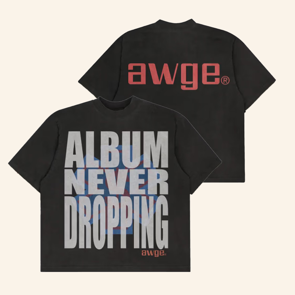 AWGE Merch Asap Rocky Camp Flog Gnaw Album Never Dropping T-Shirt Gifts For Friends AWGE Merch Asap Rocky Camp Flog Gnaw Album Never Dropping T-Shirt Gifts For Friends