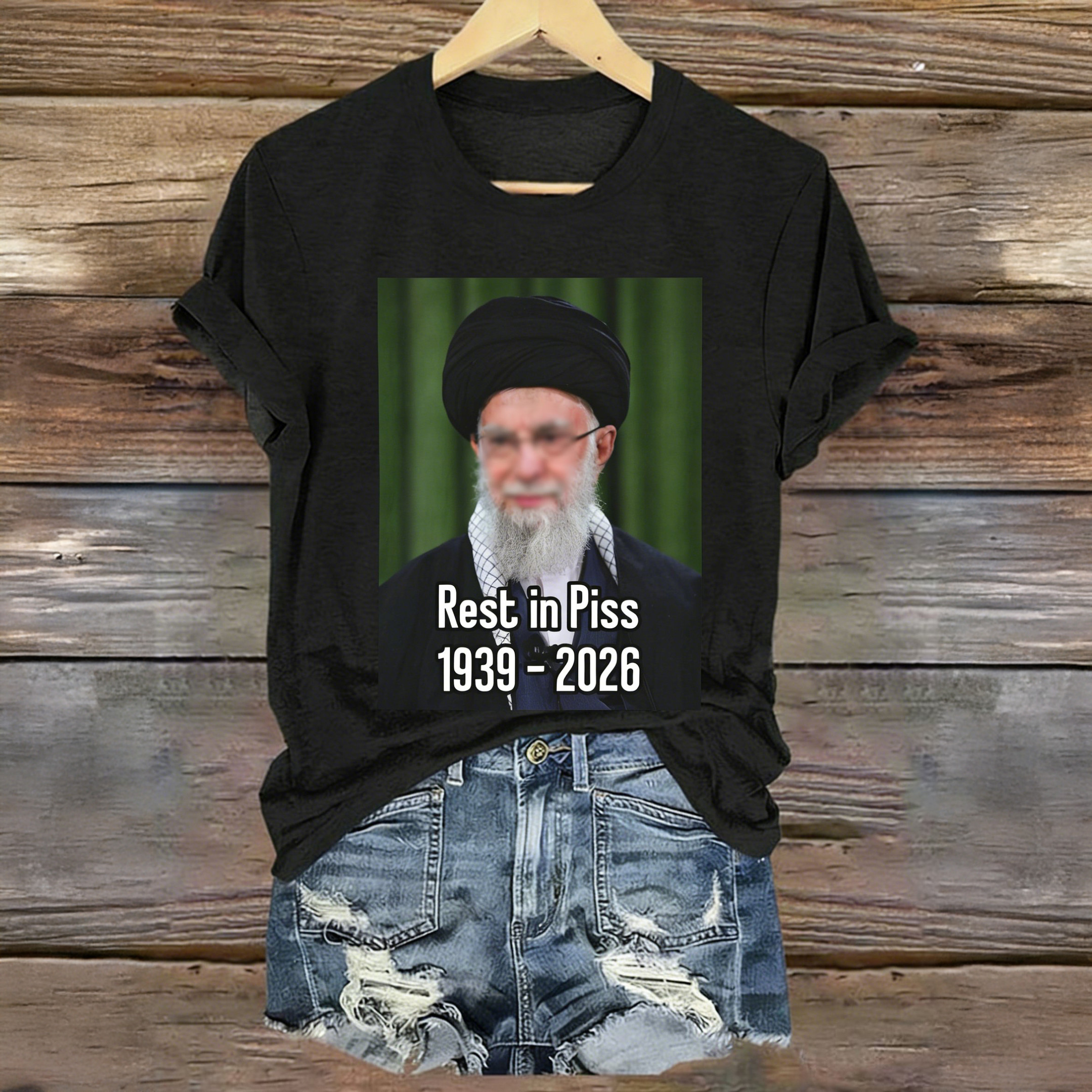 Ayatollah Khamenei Rest In Piss 1907 2026 T-Shirt Iran Supreme Leader Shirt Funny Protester Gift