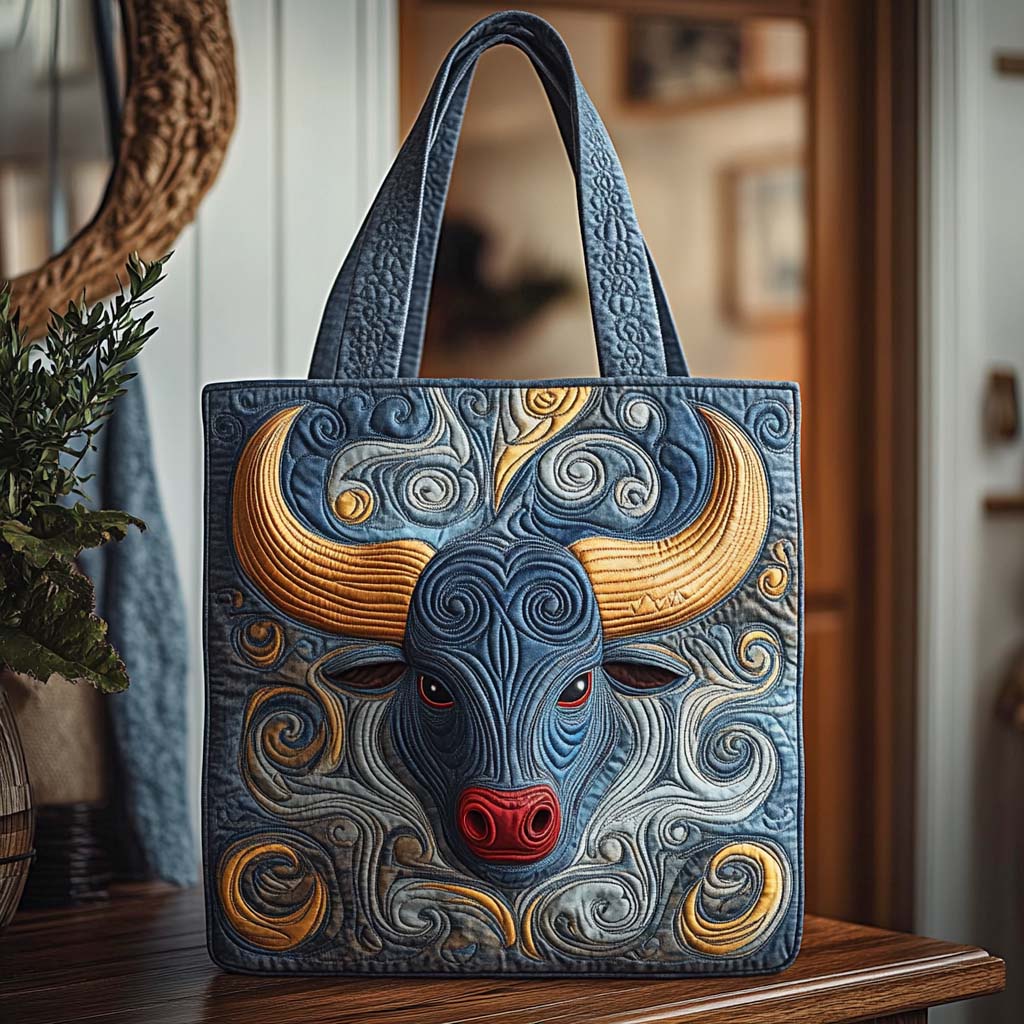 Azure Horn Titan Quilted Tote Bag Family Xmas Ideas