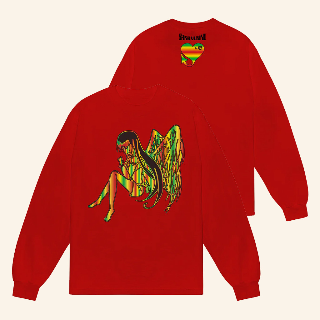 B Eautiful Merch B Eautiful X Sara Yukiko BE Angel Long Sleeve Shirt Gifts For Her