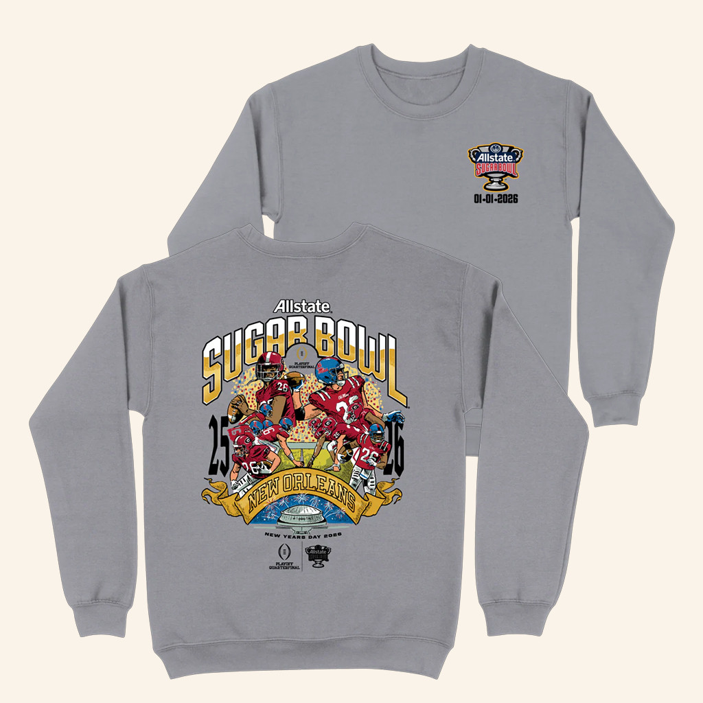 B Unlimited Merch Ole Miss 2026 Allstate Sugar Bowl Sweatshirt Best Gifts For Football Fans