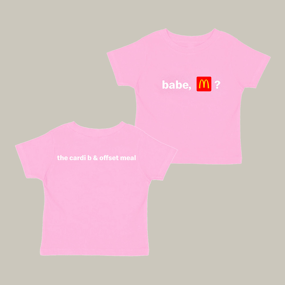 Babe Mc Donald Baby Tee The Cardi B And Offset Meal Clothes Gift For Mother's Day