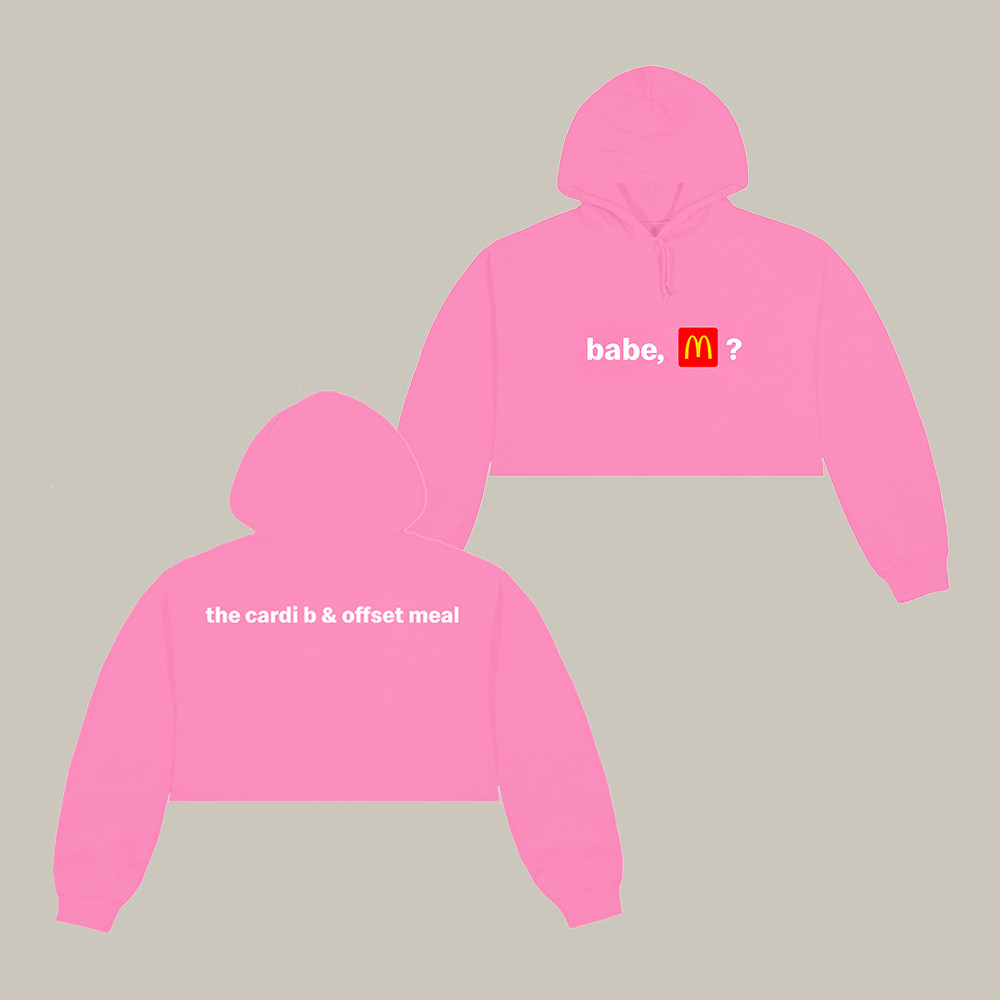 Babe Mc Donald Logo Hoodie The Cardi B And Offset Meal Hooded Sweatshirt Fan Gift For Her