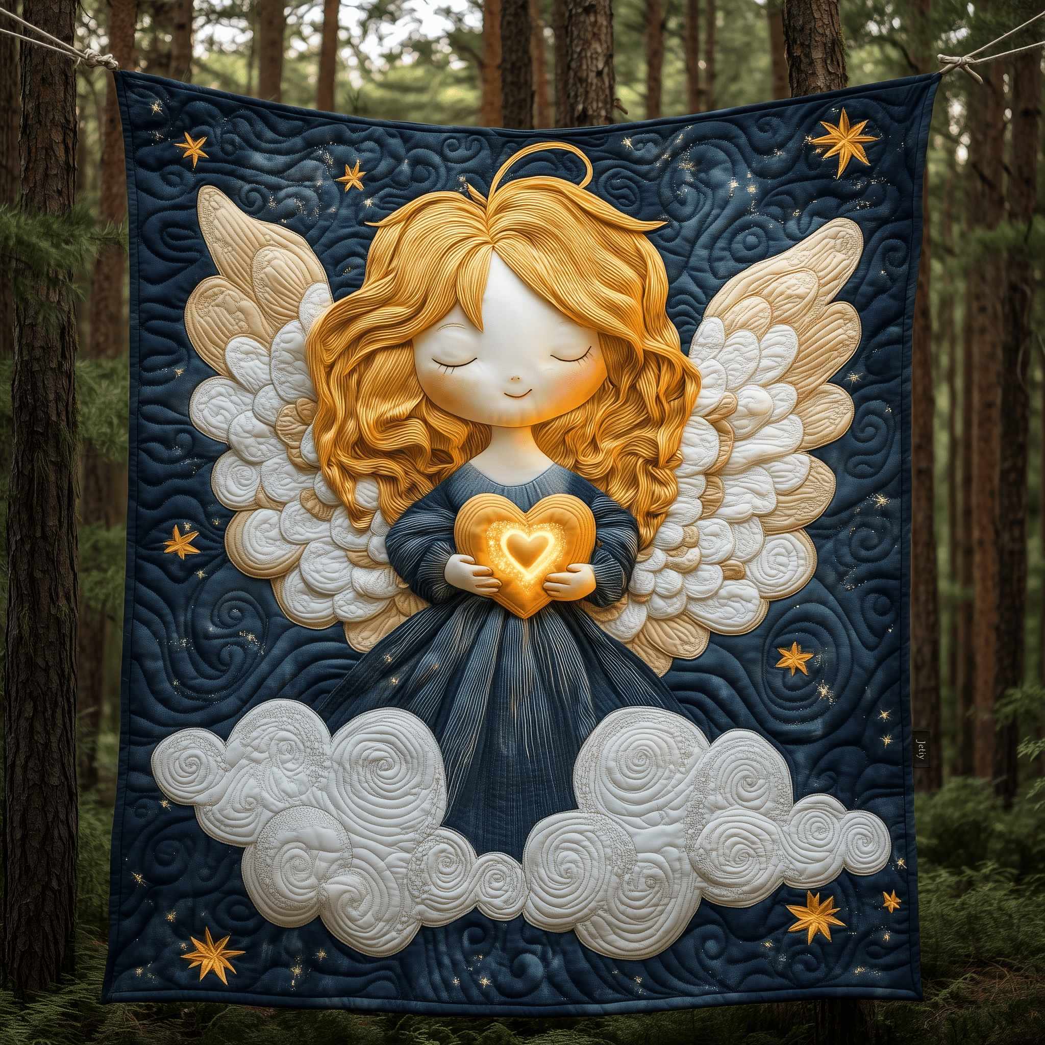 Baby Angel Quilted Blanket Christmas Throw Blanket Best Christmas Gifts For Women