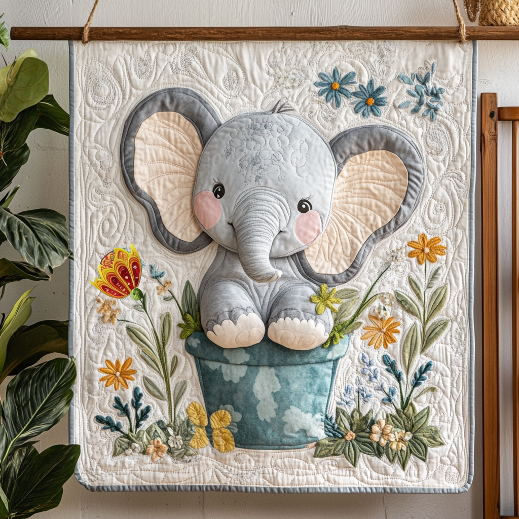 Baby Elephant Quilt Blanket Sofa Throws Best Gifts For Elephant Lovers