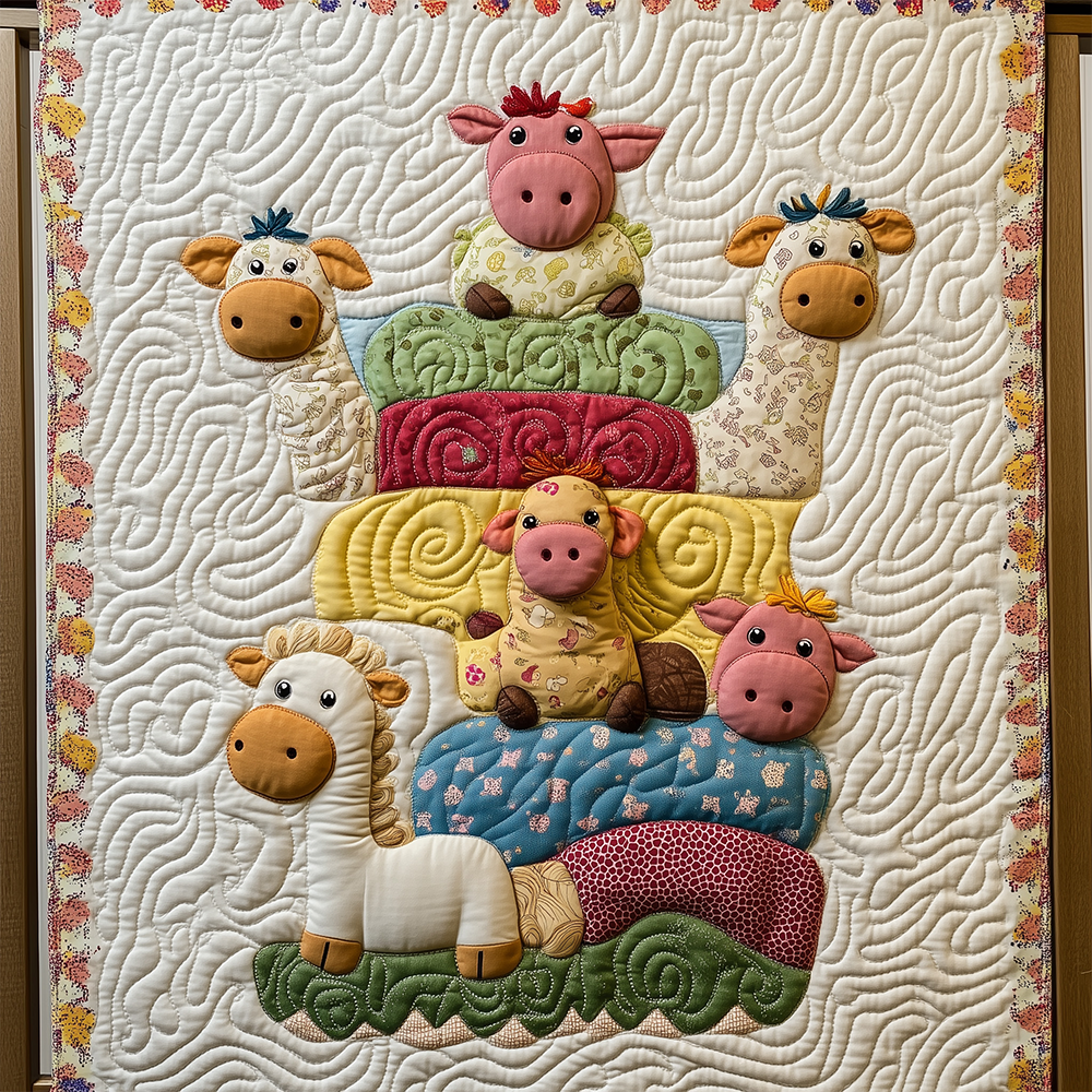 Baby Farmhouse Cute Rustic Quilted Blanket Newborn Rustic Birthday Gifts For Farmers