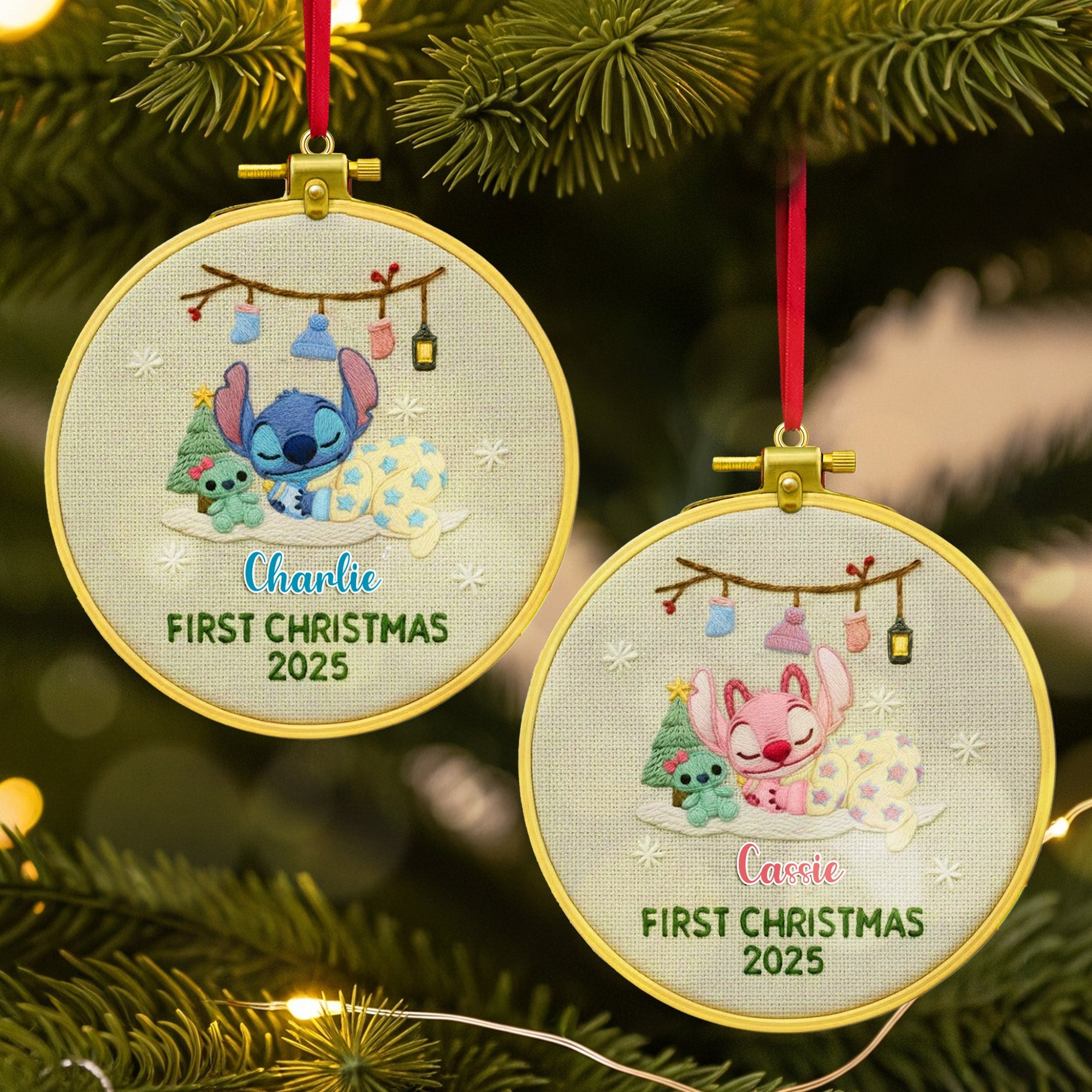 Baby First Christmas Acrylic Ornament - Personalized Gifts For Kids - Xmas Ornament Gift