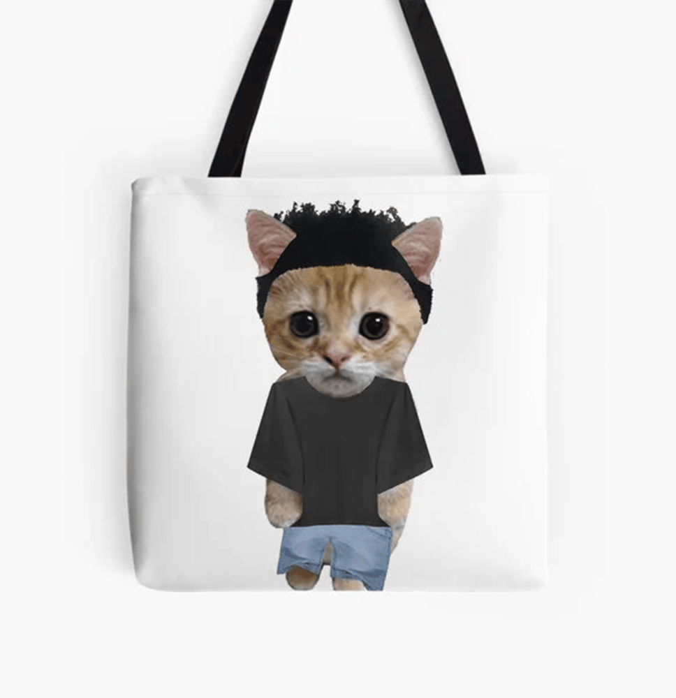 Baby Keem Cat Tote Bag Baby Keem Lover Accessories Music Lover Gift For Cat Mom