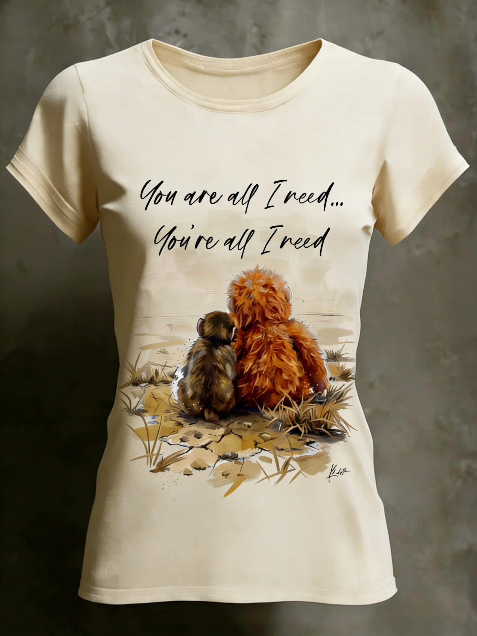 Baby Punch Money You Are All I Need T-Shirt Cute Animal Graphic Tee Funny Monkey Best Gift For Animal Lovers