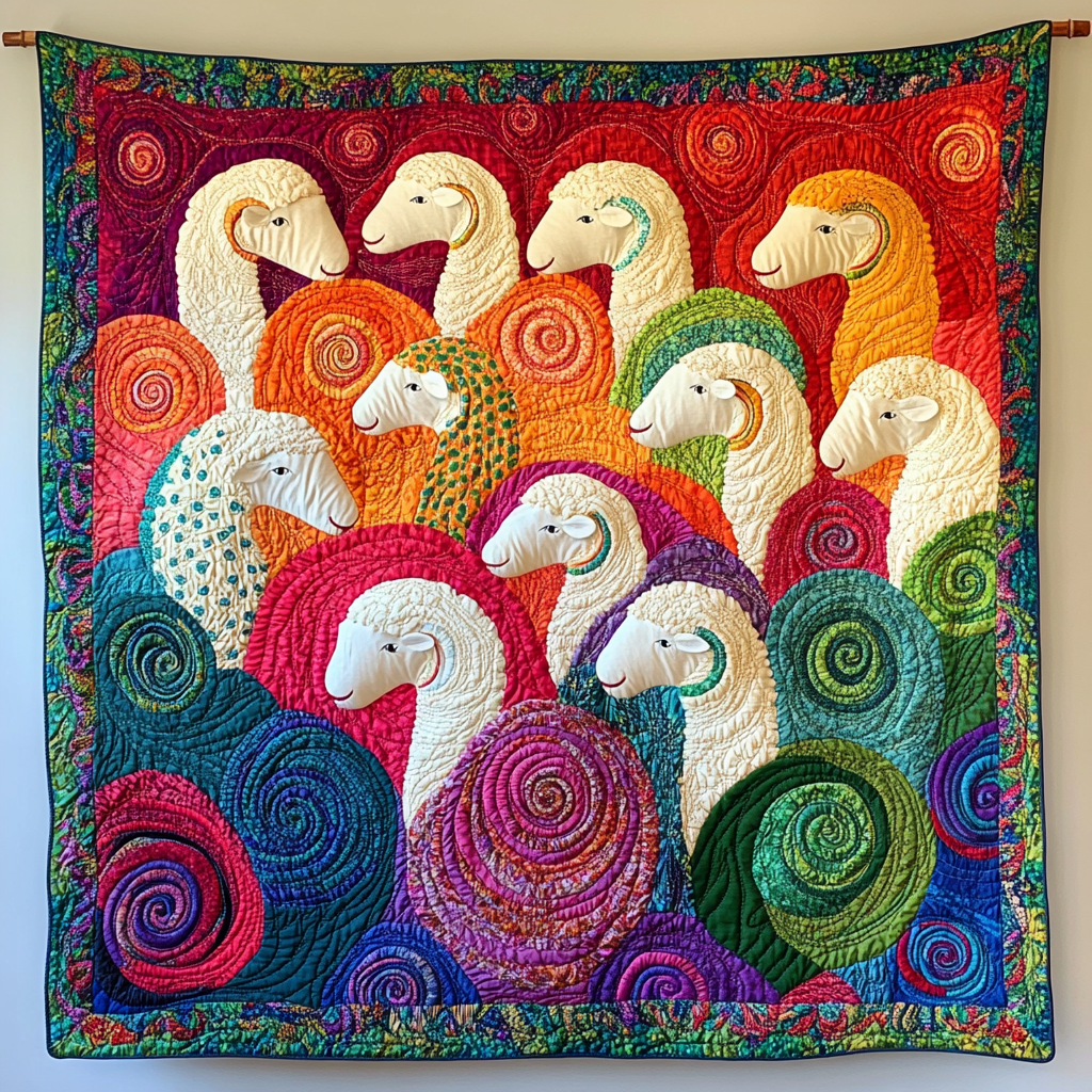 Baby Sheep Farm Animal Lamb Quilted Blanket Baby Shower Farm Presents For Sheep Farmers