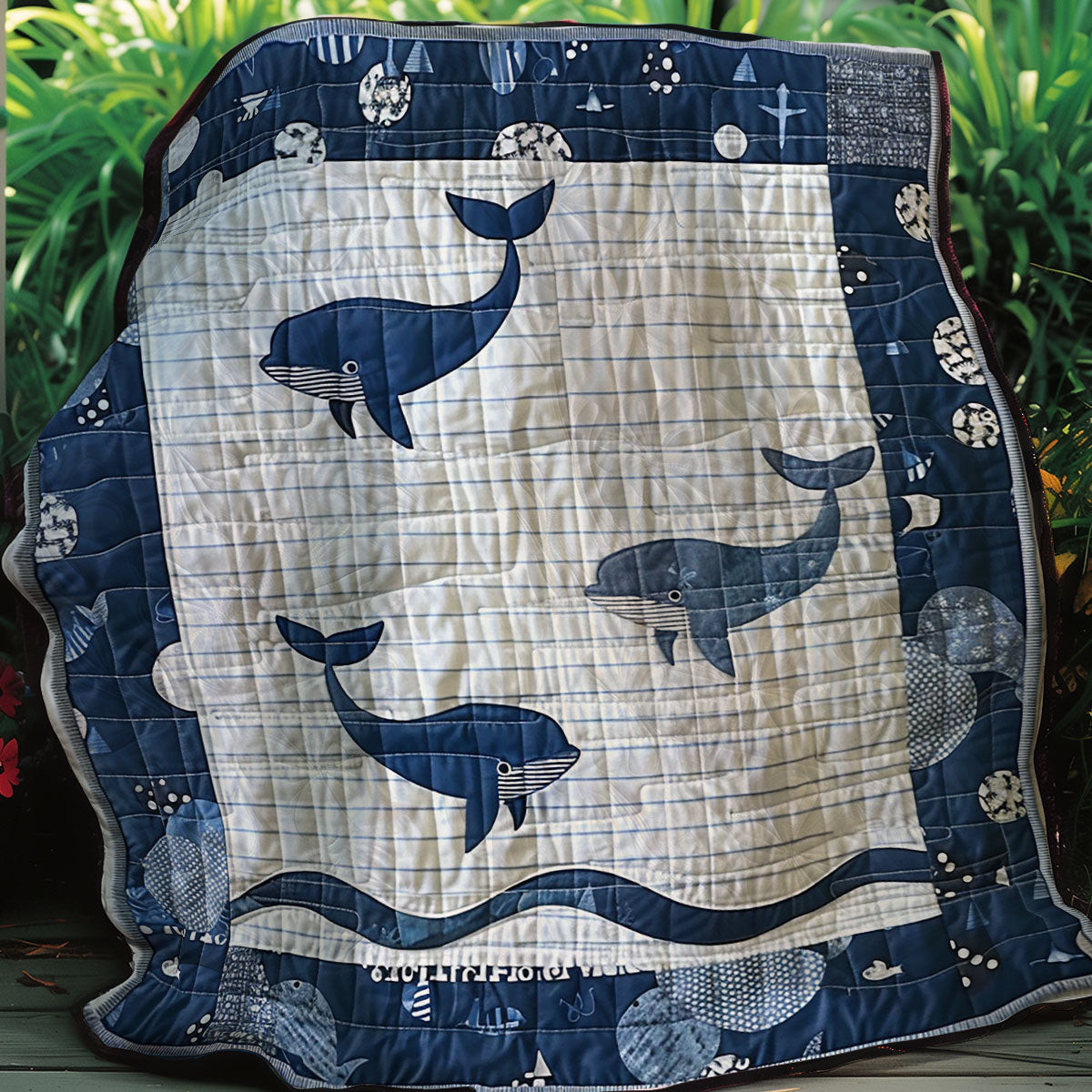 Baby Whales Quilt Blanket Throws And Blankets Special Birthday Gifts For Dad