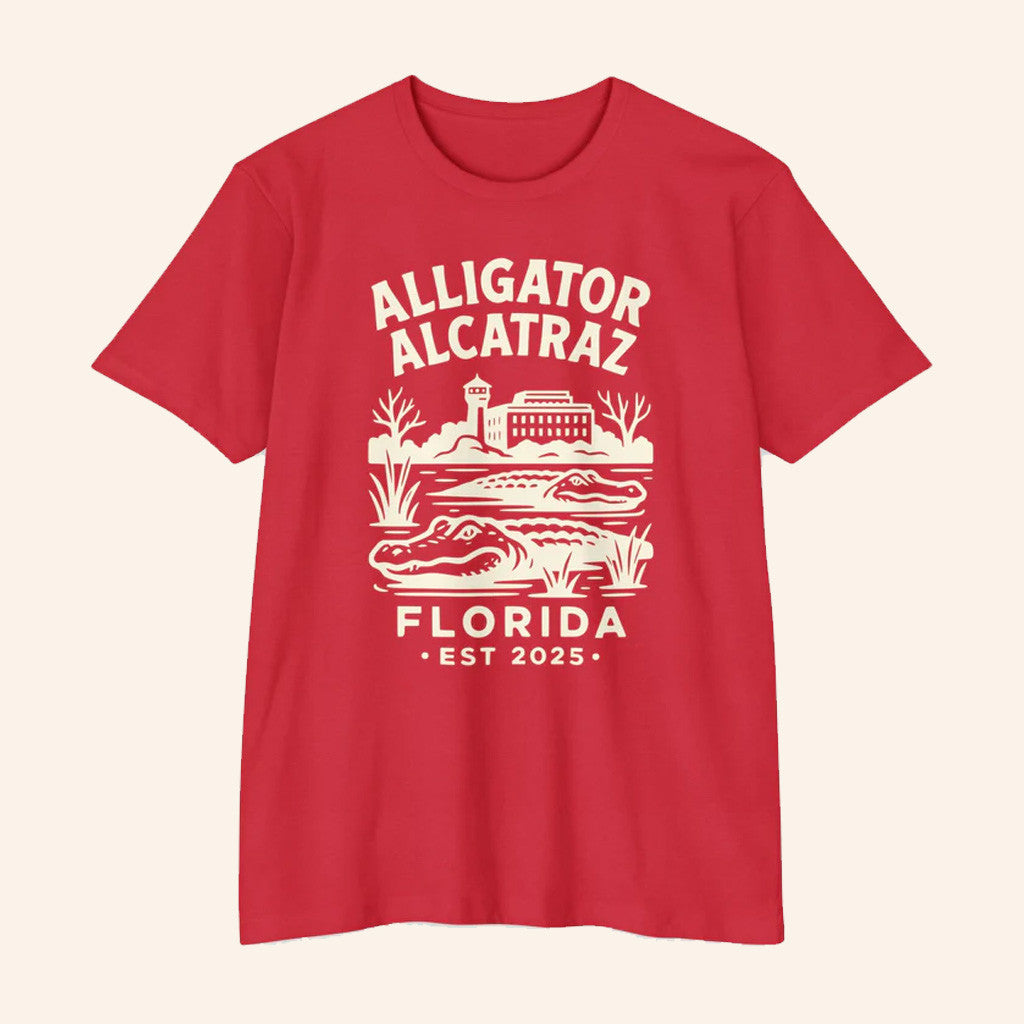 Babylon Bee Merch Alligator Alcatraz T-Shirt Gift For Boyfriend
