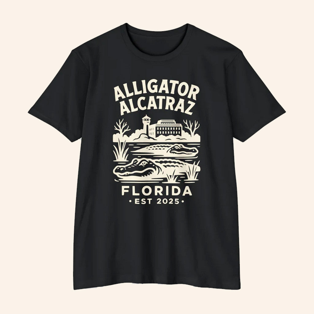 Babylon Bee Merch Alligator Alcatraz T-Shirt Gift For Dad Babylon Bee Merch Alligator Alcatraz T-Shirt Gift For Dad
