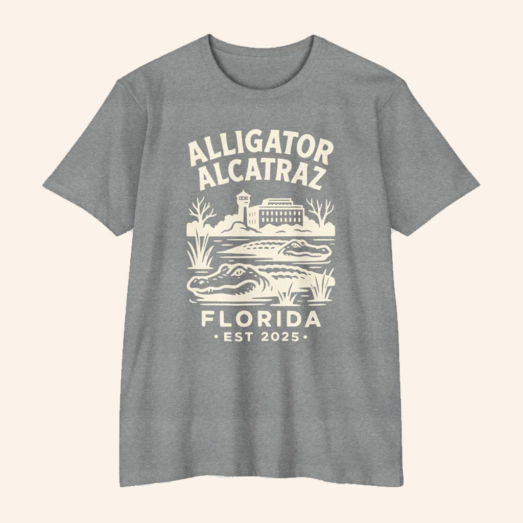 Babylon Bee Merch Alligator Alcatraz T-Shirt Gift For Him Babylon Bee Merch Alligator Alcatraz T-Shirt Gift For Him