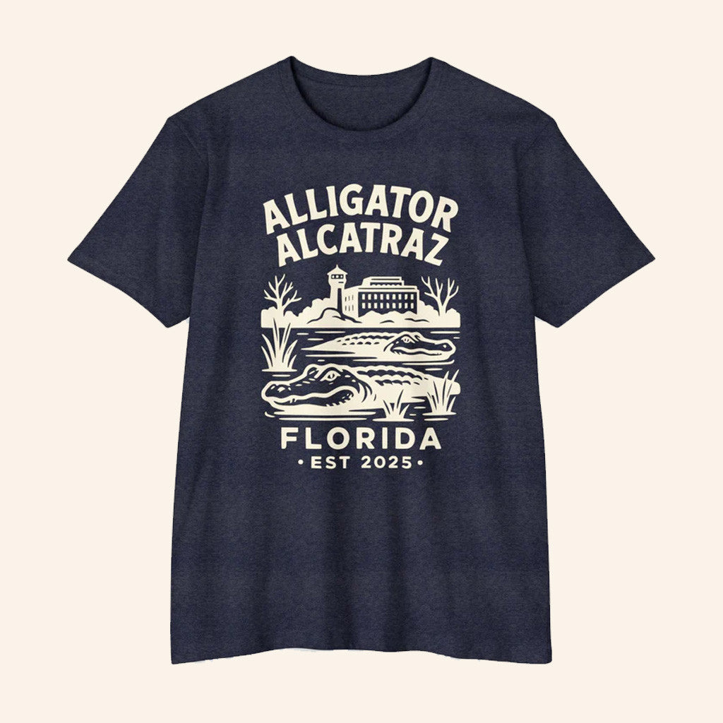 Babylon Bee Merch Alligator Alcatraz T-Shirt Gift For Husband