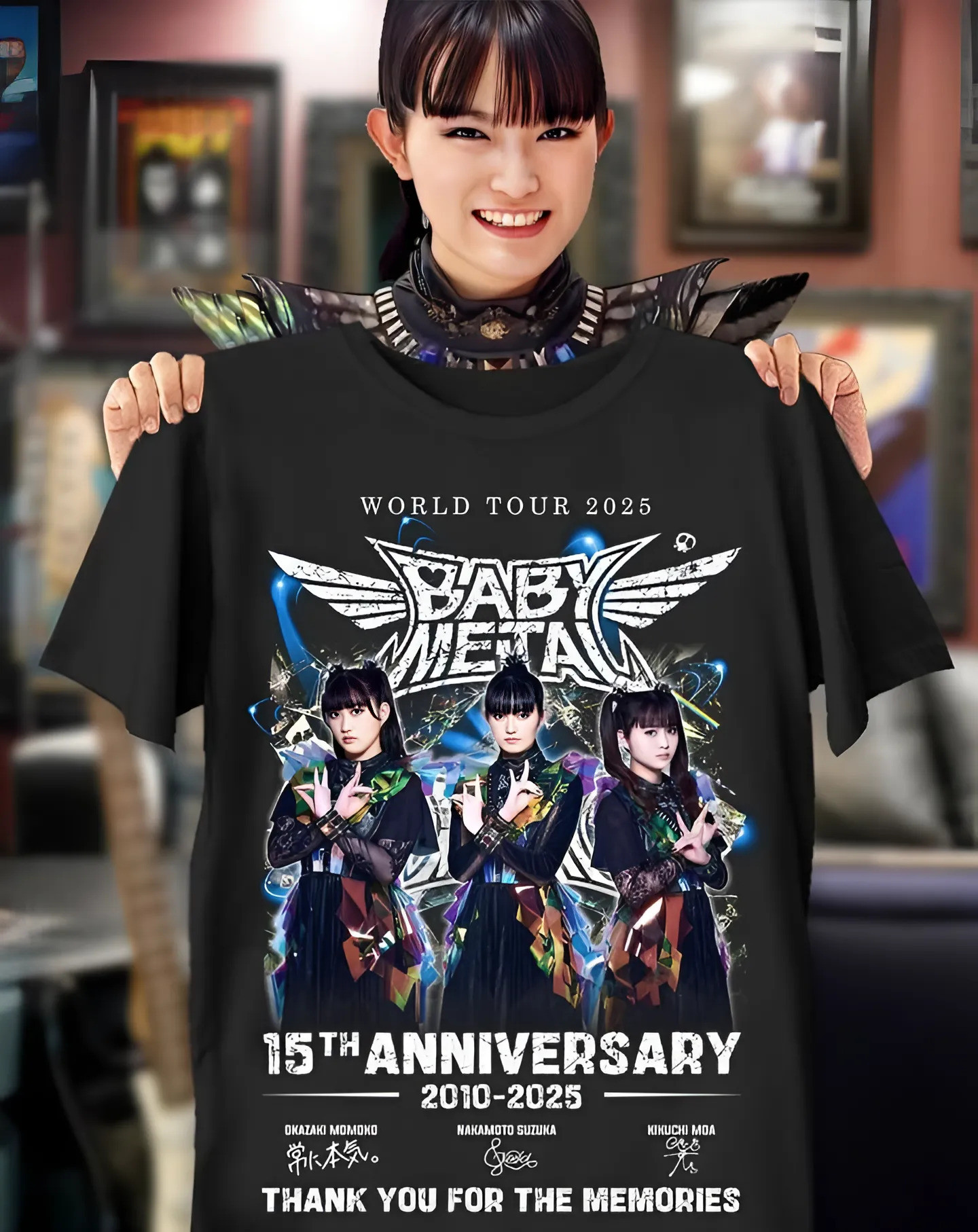 Babymetal 2025 Tour T-shirt Comfortable And Relaxed Fit Shirt For Music Fans