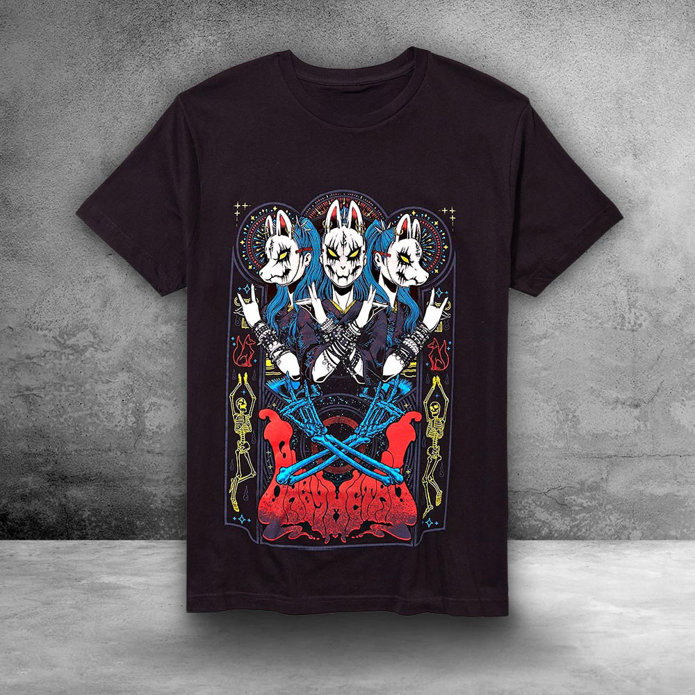 Babymetal Fox Mask Devil Horns T-Shirt Unique Rock Music Fan Merch Gift For Babymetal Lovers