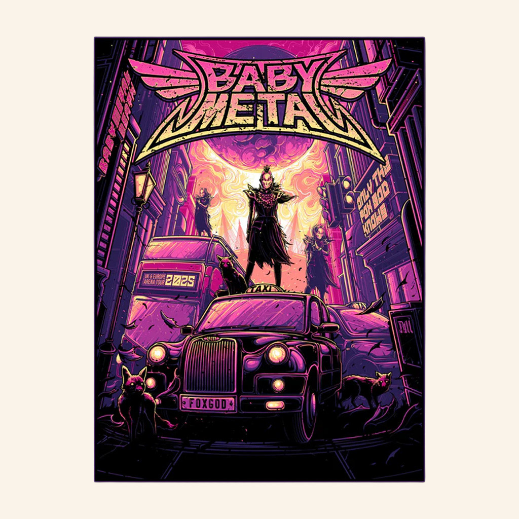 Babymetal Merch London Poster Wall Art Decor Presents For Music Lovers