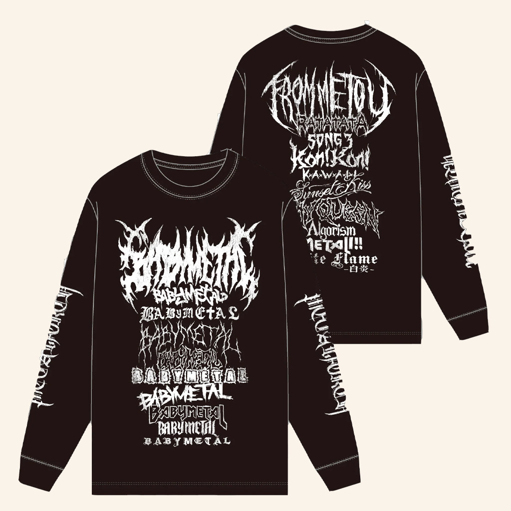 BABYMETAL Merch Metal Forth Metal Logo Long Sleeve T-Shirt Birthday Present For Him