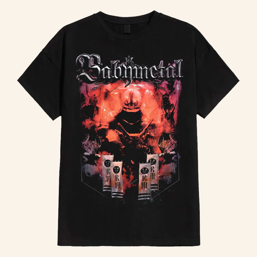 Babymetal Merch Red Demon Flags T-Shirt Presents For Music Lovers Babymetal Merch Red Demon Flags T-Shirt Presents For Music Lovers