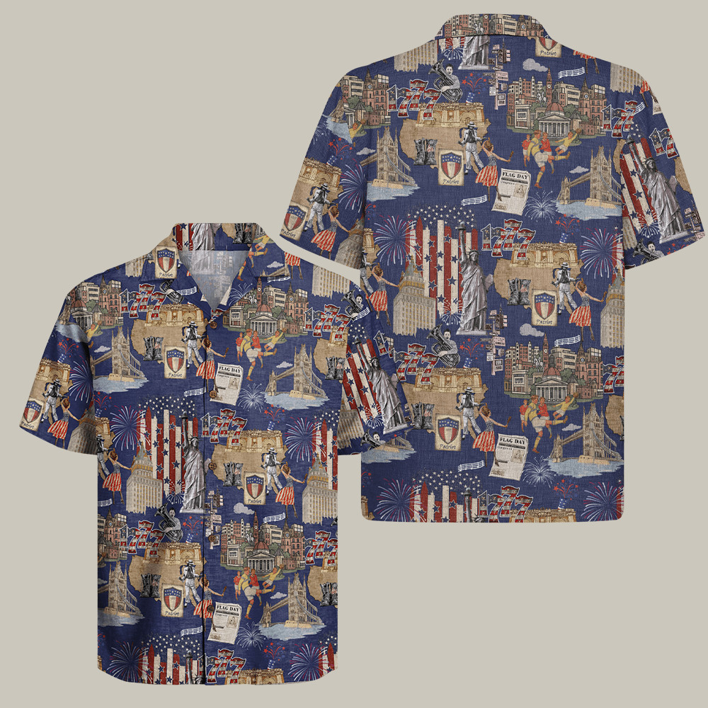 Back To 1977 Hawaiian Shirt Independence Day Clothing Anniversary Gifts
