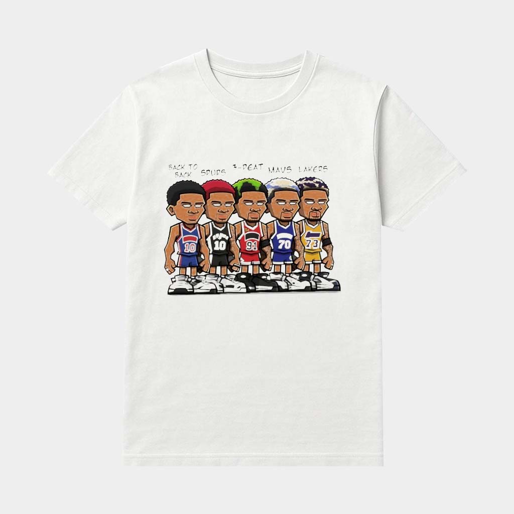 Back To Back Basketball Player Cartoon Shirt Best Gifts For Basketball Lovers