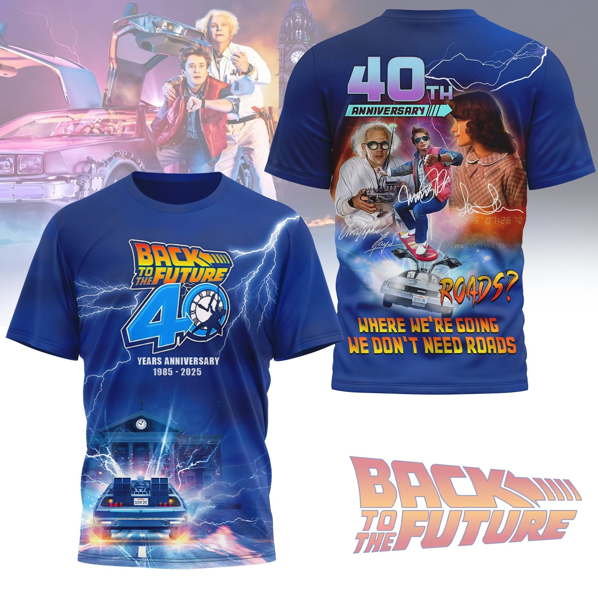 Back To The Future 40Th Anniversary Shirt Gift Ideas For fans